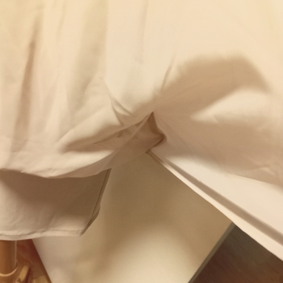 MSK Sheer Lined Beige Batwing Blouson Blouse SZ L  /B1 - Picture 4 of 7